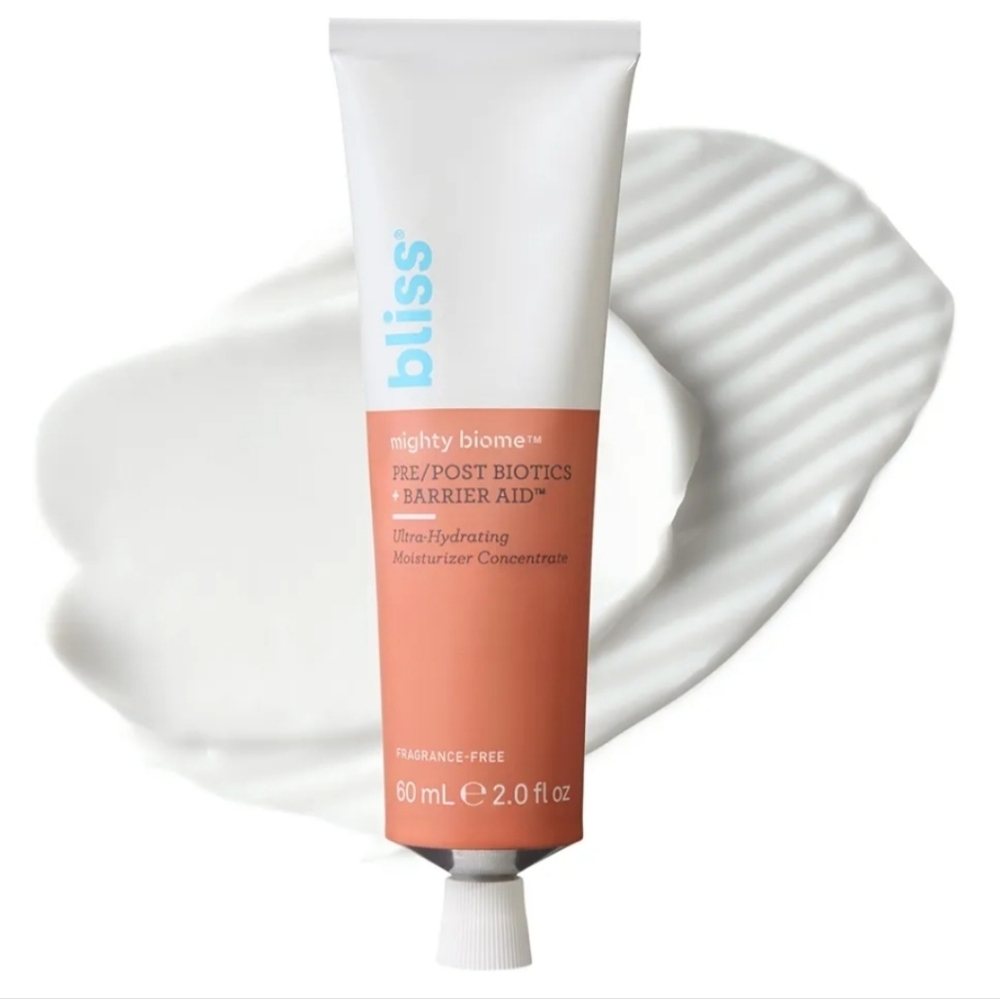 Bliss Mighty Biome Pre/Post Biotic Ultra-Hydrate Moisturizer Concentrate 2oz NIB